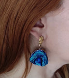 Abstract Natural Stone Earrings