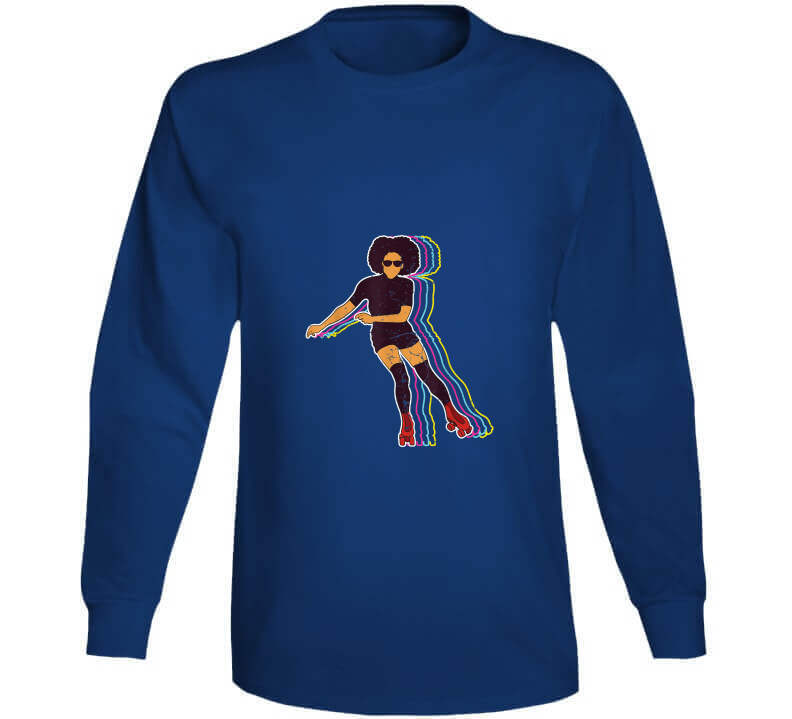 Vintage Roller Skating Ladies T Shirt and Hoodie