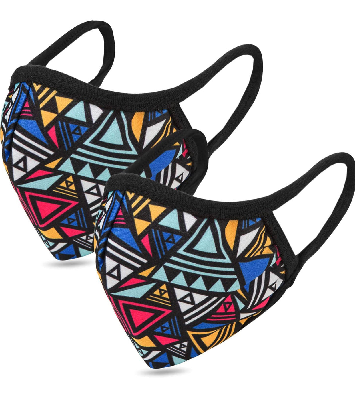 Geometry Triangle Patterned Face Mask
