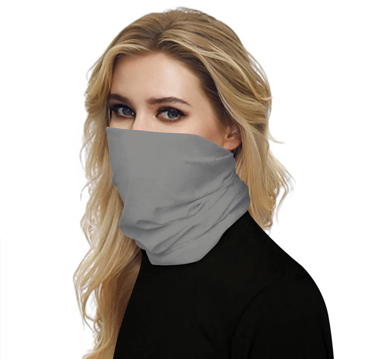 High Elastic Solid Color Face Masks - 6 Color Choices