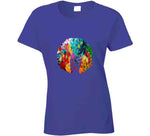 Floral Afro Ladies T Shirt and Hoodie