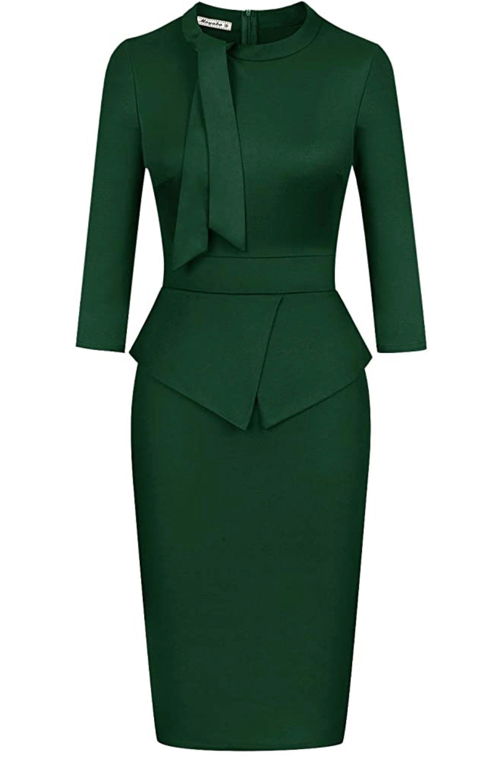 Vintage Inspired Peplum Dress (Sizes Small - 2XLarge) Green – Uylee's ...