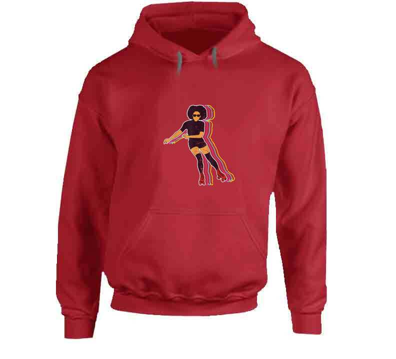 Vintage Roller Skating Ladies T Shirt and Hoodie