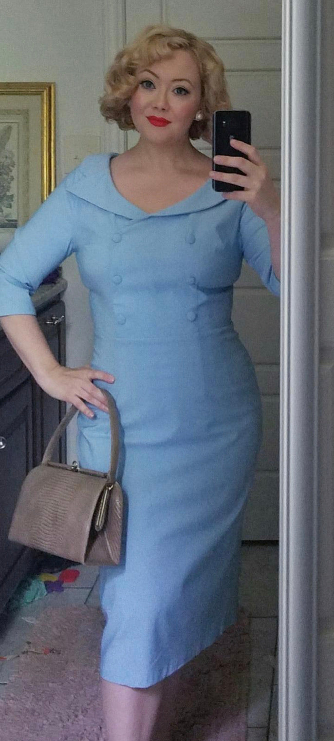 Vintage Inspired Sweetheart Neckline Dress, Sizes Small - 2XLarge (US ...