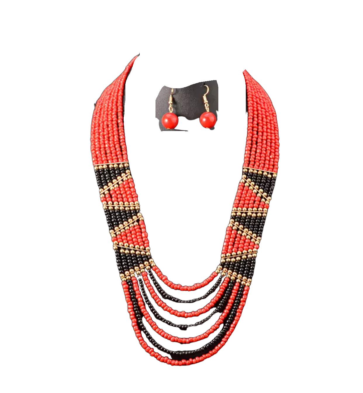 African Beaded Jewelry Set