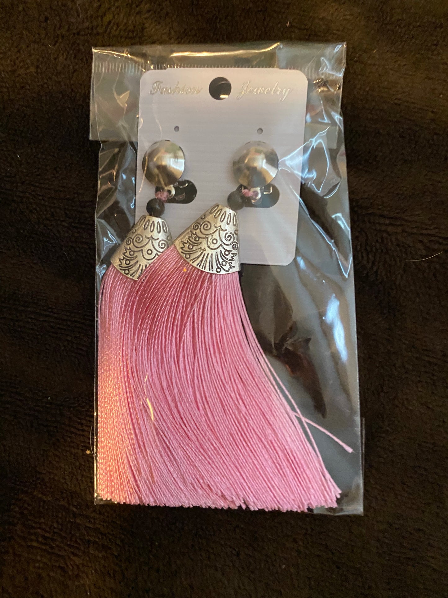 Clip-On Tassel Fringe Earrings