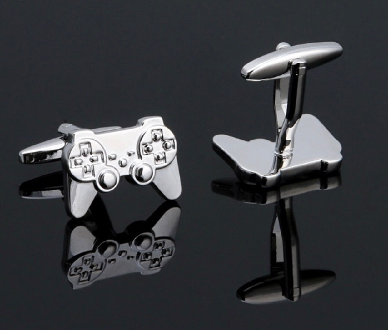 Stainless Steel Game Console Cuff Links