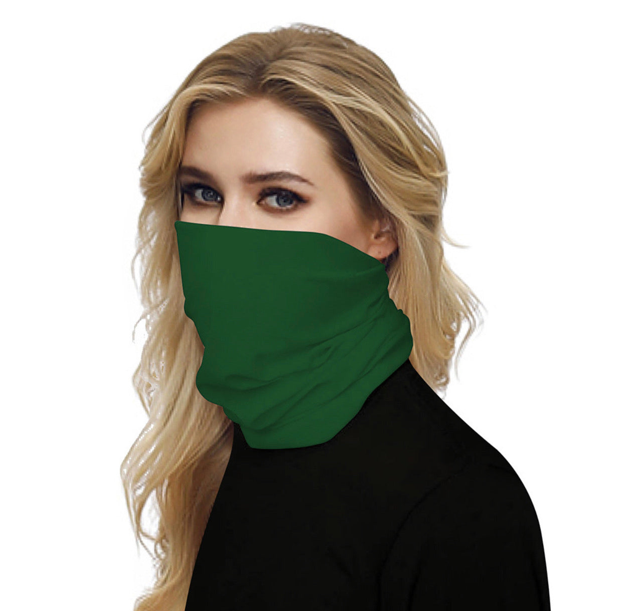 High Elastic Solid Color Face Masks - 6 Color Choices