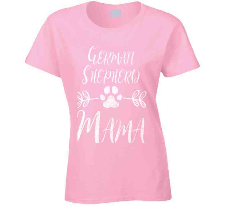 German Shepherd Mama Ladies T Shirt