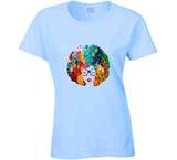 Floral Afro Ladies T Shirt and Hoodie