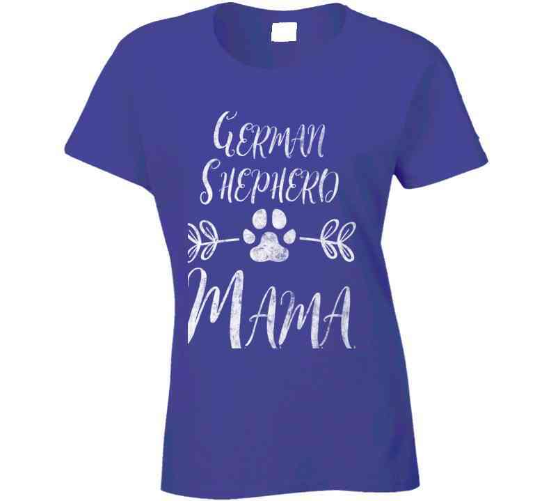 German Shepherd Mama Ladies T Shirt