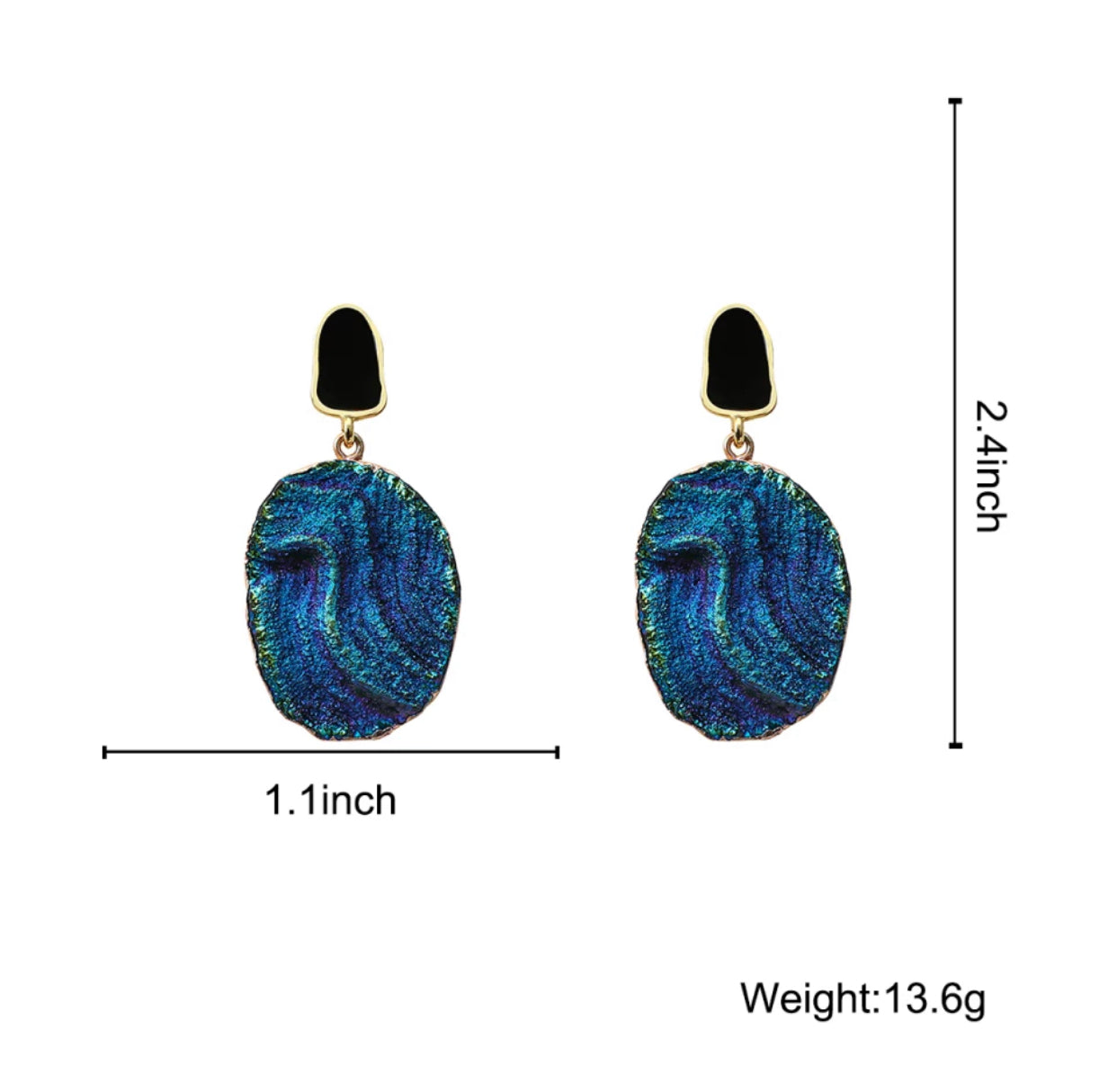 Abstract Natural Stone Earrings