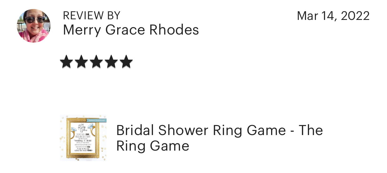 Put a Ring on It Bridal Shower Game with Rings | Fun Express