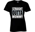 Black Straight Outta Mommy Baby One Piece