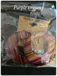 Acrylic Circle Dangle Striped Earrings