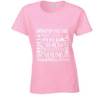 Mental Health Matters Words Ladies T Shirt