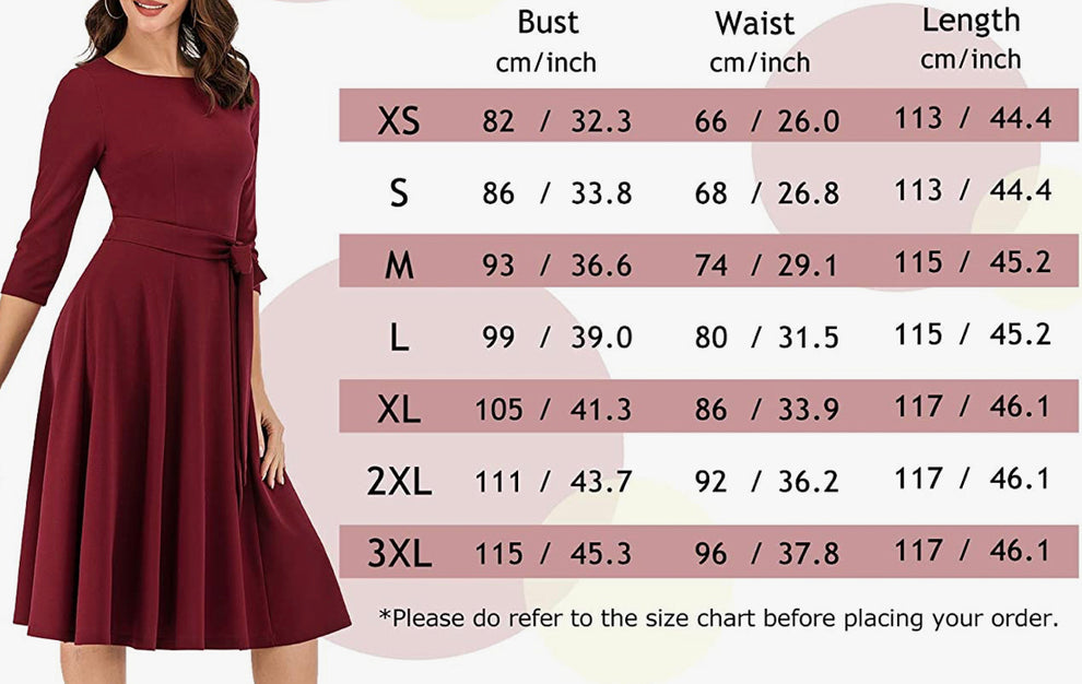 Pink Plaid Print Vintage Inspired Scoop Neck Dress, Sizes XSmall - 3XL ...