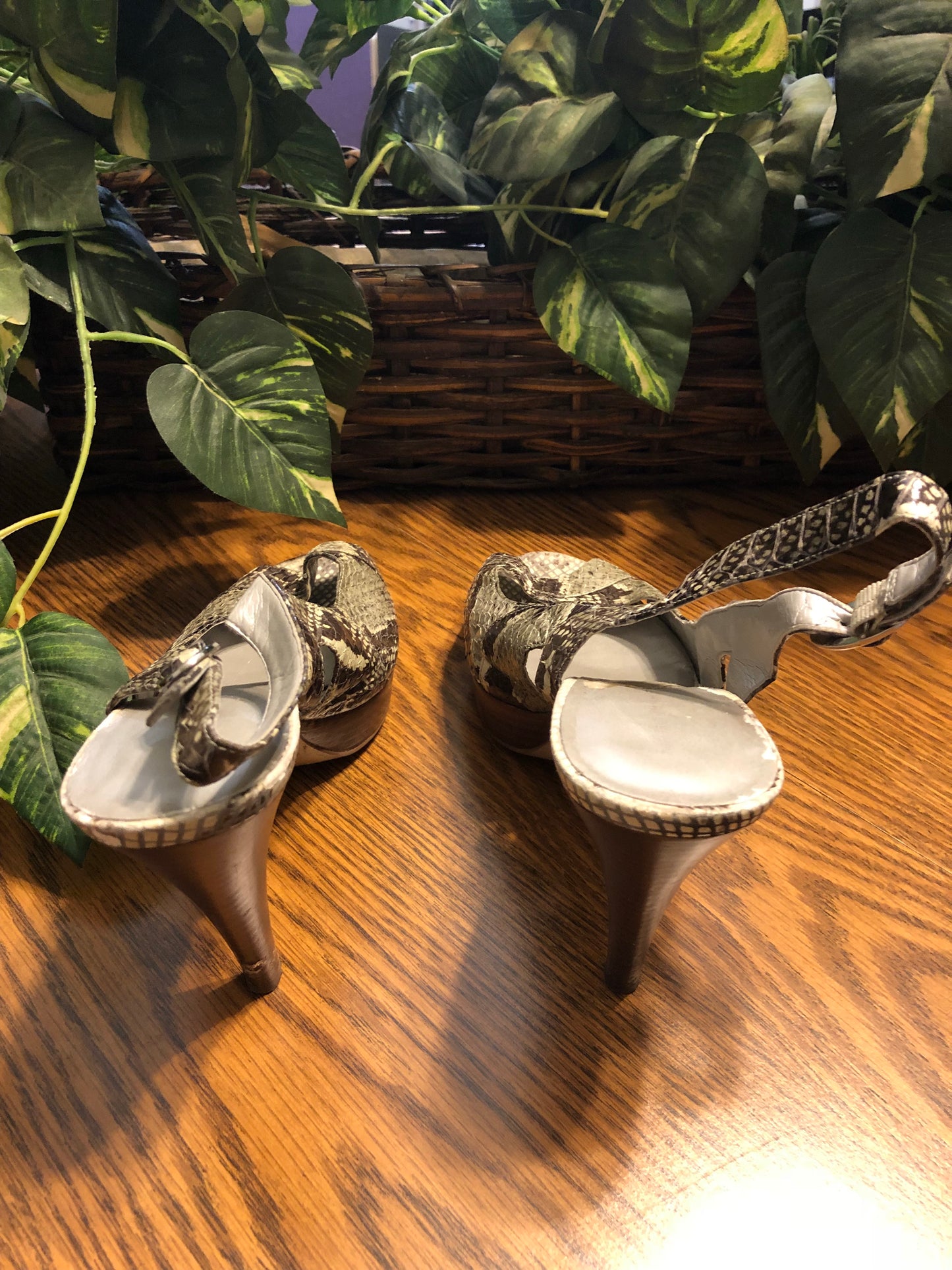 Marc Fisher 4-Inch Strap Heels, US Size 8.5