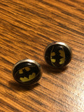 BatGirl Glass Dome Earrings